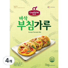 쉐프원 바삭 부침가루, 1kg, 4개