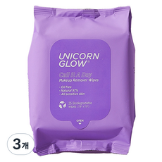UNICORN GLOW Call It A Day卸妝濕巾, 25入, 3個