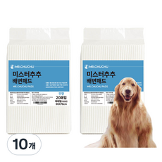 미스터추추 강아지 배변패드 100g, 20개입, 10개