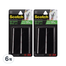 3M Scotch 一般可拆卸膠帶 黑色 2.5 x 9 cm, 6個