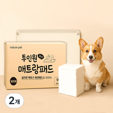 네이처펫 강아지 투인원 매트랑 패드, 2개, 300개입