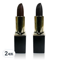 아바타 새치커버 스틱 4.2g, 흑색, 자연갈색, 2세트