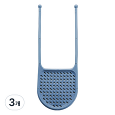 더자카 플렉시블 싱크대 수세미 걸이 11.2 x 30.8 cm, 블루, 3개