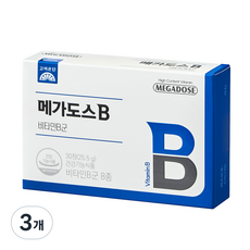 고려은단 메가도스 비타민B군, 30정, 3개