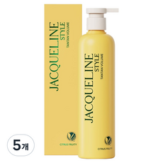 재클린스타일 탄탄 볼륨 샴푸 시트러스 프루티향, 5개, 500ml