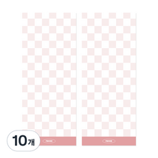 리코즈 체커보드 메모패드, 피치, 10개