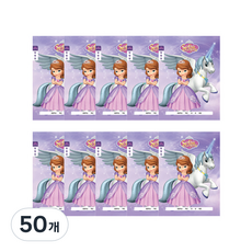 디즈니 캐릭터 초등노트 여아용 알림장, 혼합 색상, 50개