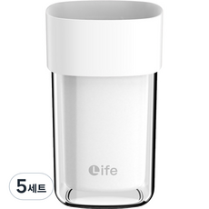 Good Salim 便攜牙刷+杯子套裝, 5組, 白色