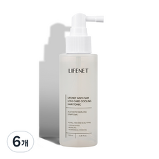 라이프넷 탈모증상 완화 약산성 쿨링 헤어토닉, 100ml, 6개