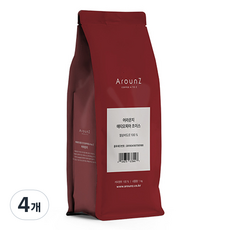 ArounZ 衣索比亞精選咖啡, 無研磨咖啡豆, 1kg, 4個