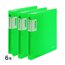드림산업 링 클리어 화일 40매, 초록, 6개