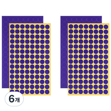 블루마토 스티커1 원 보라 70p, 6개