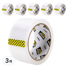 델리 물류용 박스 테이프 48mm x 91.5m EA319 6p, 3개