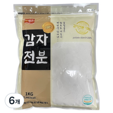 청은에프엔비 100% 감자전분, 1kg, 6개