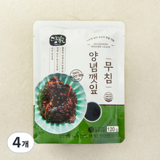 담가 양념깻잎무침, 4개, 120g