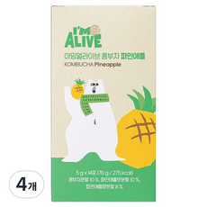 아임얼라이브콤부차 파인애플, 5g, 14개입, 4개