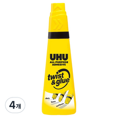 우후 UHU 트위스트 글루 90ml, 4개