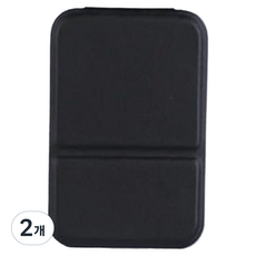 찐웨이 데일리 견고한 손거울 7 x 10.8 cm, 블랙, 2개