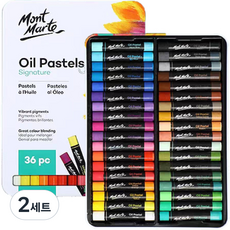 형광색도 있는 오일파스텔 03 헤비 세트, 36색, 2세트