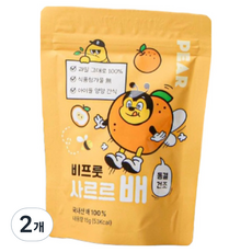 비프룻 사르르 동결건조과일 배, 2개, 15g