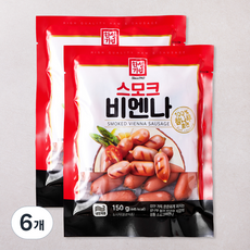 한성기업 스모크 비엔나, 150g, 6개