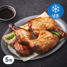 구어조은닭 통닭다리 에어프라이어 치킨 (냉동), 500g, 5개