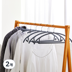 모던하우스 미끄러지지 않는 어깨뿔방지 니트 옷걸이 15p, 2개, 그레이