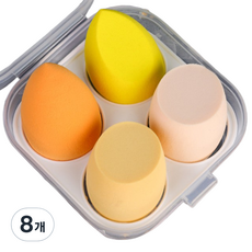 Better Than 水光妝感粉底液 水滴粉撲 4入, 橘色, 8個