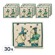 루비코코 홈카페 일러스트 리필 해동지 뽑아쓰는 키친타올 동물의 세계 4, 30개, 1개입