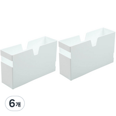 에버하우스 다용도 펜트리 수납 정리함 C타입, 화이트, 6개