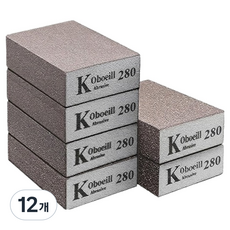 O-ON Koboeill 角形砂紙 砂磨塊 1200~1500號, 12個