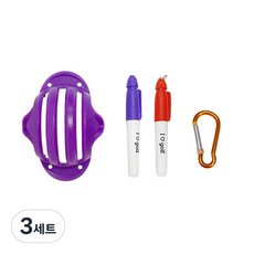 골프 퍼팅라인 볼라이너 4종 세트, 바이올렛, 3세트