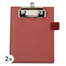 Topia 餐廳用收據夾 11.5 x 15 cm, 酒紅色, 2個