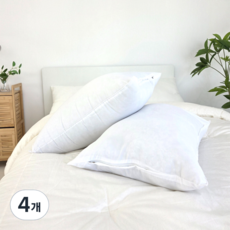 달숨 높낮이 베개솜, 화이트, 4개
