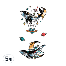 VIVIERA 半永久時尚紋身貼紙 85 x 150 mm, 5個, W-0715