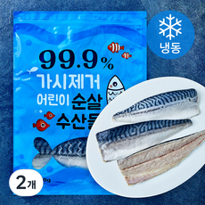 노르웨이산 가시제거 어린이 순살 고등어 (냉동), 2개, 400g