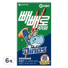 PEPERO 杏仁 KBO NC 霸王龍, 37g, 6個