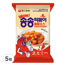 TAEKYUNG 泰耕 洞洞辣炒年糕 甜辣醬,5包,340g, 韓國道地風味