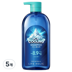 라이프홀릭 아이스 쿨링 샴푸, 5개, 700ml