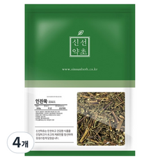 신선약초 국내산 인진쑥 사철쑥 건조 원물, 300g, 4개