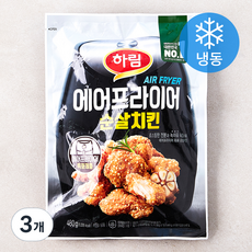 하림 에어프라이어 순살치킨 (냉동), 480g, 3개