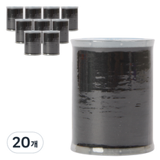 스펀 재봉사 실, 검정, 20개