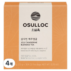 오설록 삼다연 제주영귤 티백, 2.5g, 3개입, 4개
