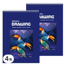 Fullcolors 全彩 專業用素描本 170g 2入, 5開, 15張, 4個