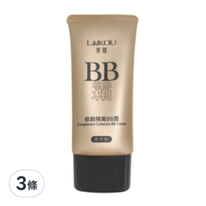 LAIKOU萊蔻 多效修護隔離BB霜 01自然色 50g, 3條