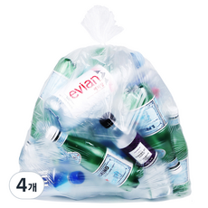 담다비닐 쓰레기봉투 투명 50p, 80L, 4개