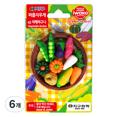 Iwako 地球化學拼圖橡皮擦, 43 菜籃子, 6個