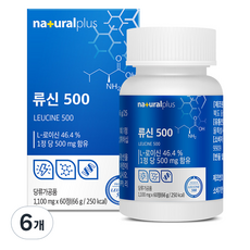 naturalplus L-白胺酸500mg補充錠, 60顆, 6罐