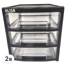 愛莉莎 三層 收納櫃, 40 x 31 x 33cm, F-33, 2個