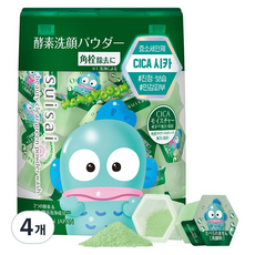 수이사이 산리오 에디션 뷰티 클리어 그린 파우더 워시, 12.8g, 4개